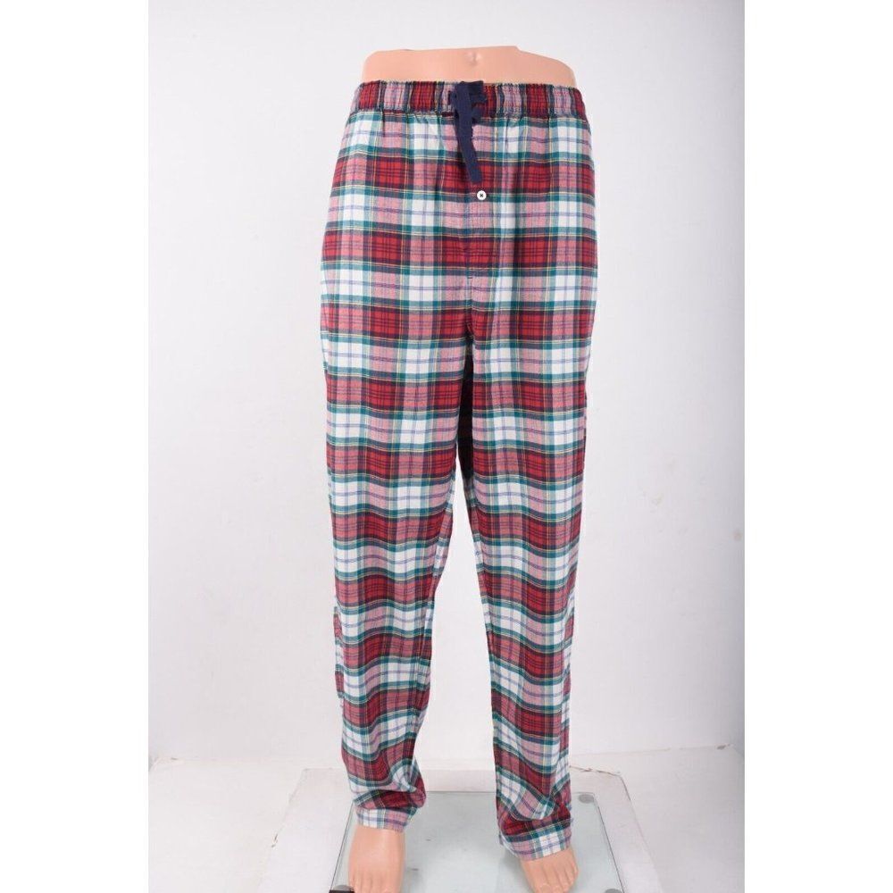 Southern Tide Mens Lounge Pants PJs Pajama Size XXL Red Pinedrop Plaid NWT